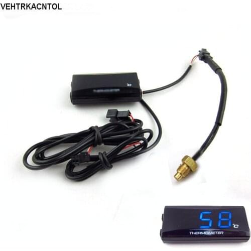 VEHTRKACNTOL Waterproof Universal Motorcycle Water Temperature Gauge Meter Digital Water Temperature Meter