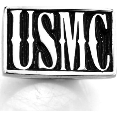 FANSSTEEL Stainless Steel Jewelry Custom Make 4 Lellters Initials Name Alphabet Number Ring Customized Personalized gift