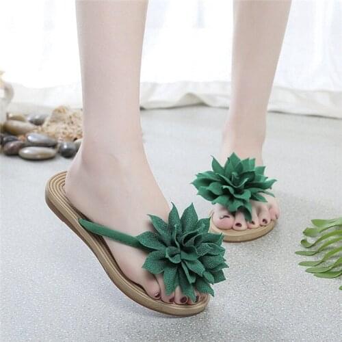 Ladies Summer Casual Slides Comfortable Flax Slippers Platform Sandals Beach Flip Flops Outside Wearing Ladiess Shoes
