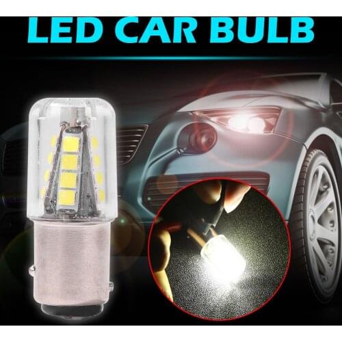 Car LED Brake Signal Light 1157 BA15D 3W 12-24V LED Bulb Automobiles Filament Brake Reverse Lamp Warm White Red Yellow