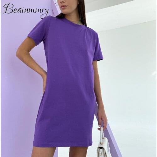 Свободные летние платья Beainmmry China At AliExpress