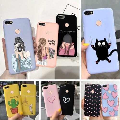 For Huawei Y6 Pro 2017 Case Cover Nova Lite 2017 SLA-L22 RU Version Soft Coque Funda 5.0" For Huawei P9 Lite Mini Phone Case Cat