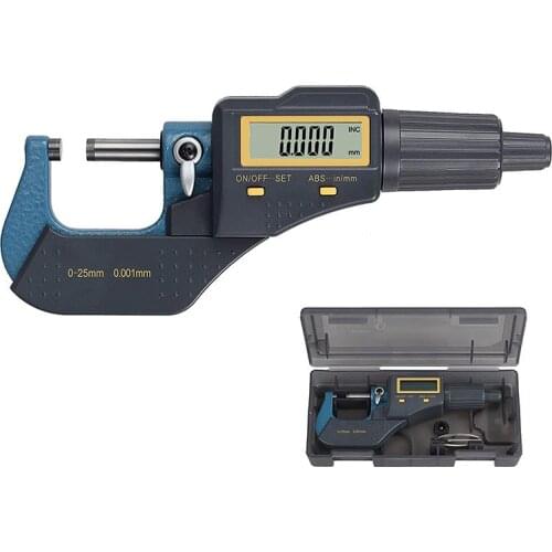 Digital Micrometer 0-1" Digital External Electronic Gauge with Absolute and Incremental Modes Digital Outside Micrometer Inch/Me