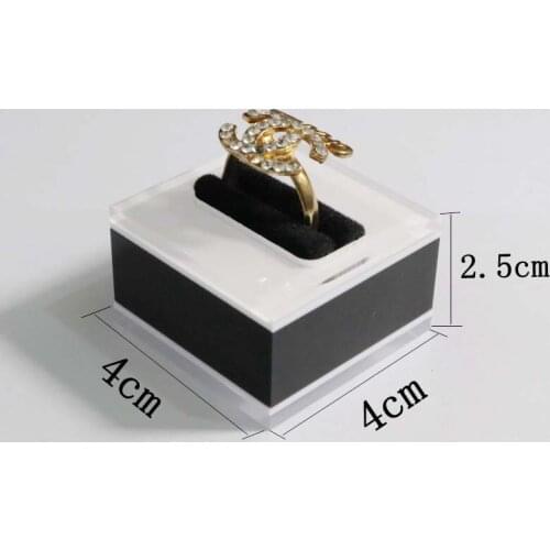 Custom ring display jewelry holder organizer props stand for jewellery ring tray storage case acrilic showcase show exhibitor