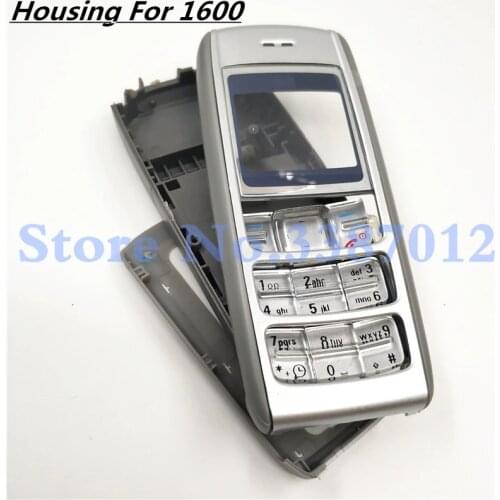 New Full Housing Case Cover Facing Front Frame With Key Board Display Glass+Middle Frame+Back Cover For Nokia 1600