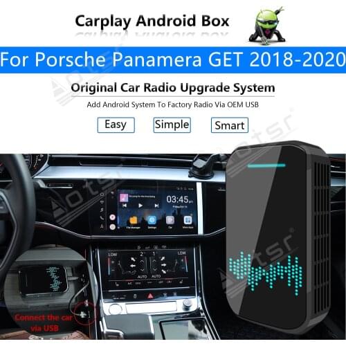 For Porsche Panamera GET 2018-2020 Car Multimedia Player Radio Upgrade Carplay Android Apple Wireless CP Box Activator Navi GPS