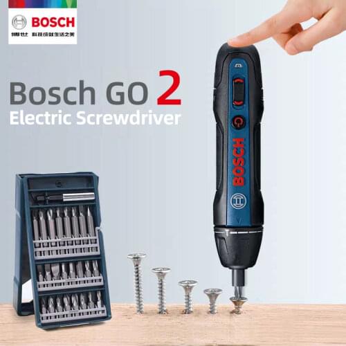 Bosch Go2 Electric Screwdriver Rechargeable Automatic Screwdriver Hand Drill Bosch Go2 Multi-function Electric Batch Tool