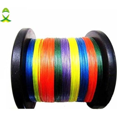 JSM 500m Multicolor Strong Fishing Line 4 Strands 100LB 100% PE Braided Fish Line