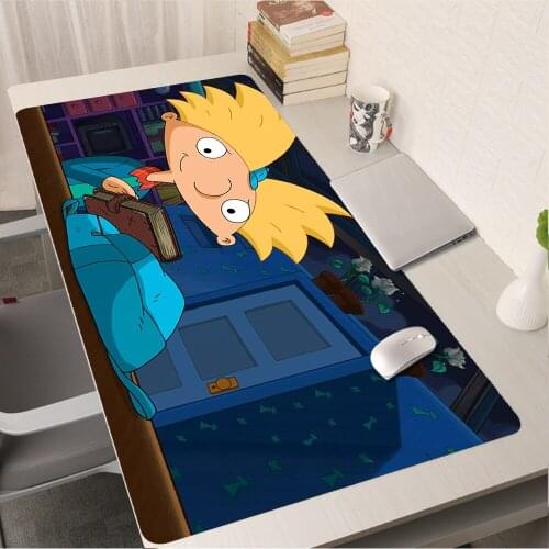 Anime Hey Arnold Computer Mouse Pad Gaming Mousead Large Mousepad Gamer XL Mause Carpet Desk Mat Laptop Keyboard Pad for Mini PC
