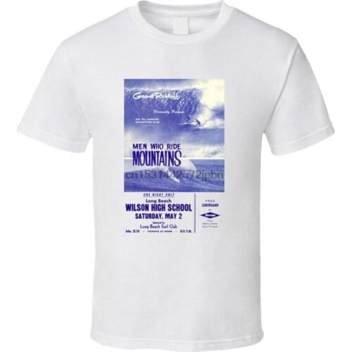 Vinatge Surf T shirt Men Who Ride Mountains Film 1961