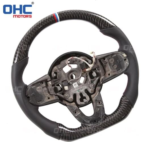 Real Carbon Fiber steering wheel for Mini R59 R60 R61 F55 F56 Cooper Club-man Country-man Road-ster JC-W