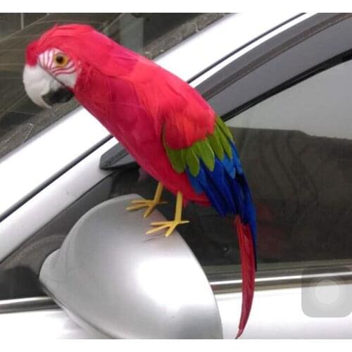 New simulation red&blue parrot toy polyethylene & furs parrot model gift about 40cm 0884