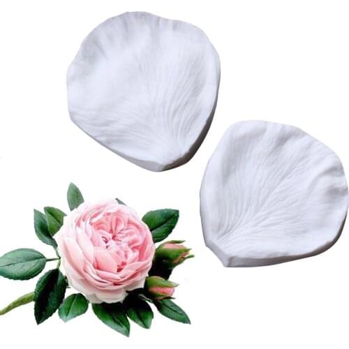 Rose Petals Veiner Sugar Tool Meridians Flower Silicone Cake Mold Simulation Gum Paste Mould Chocolate silicone mold