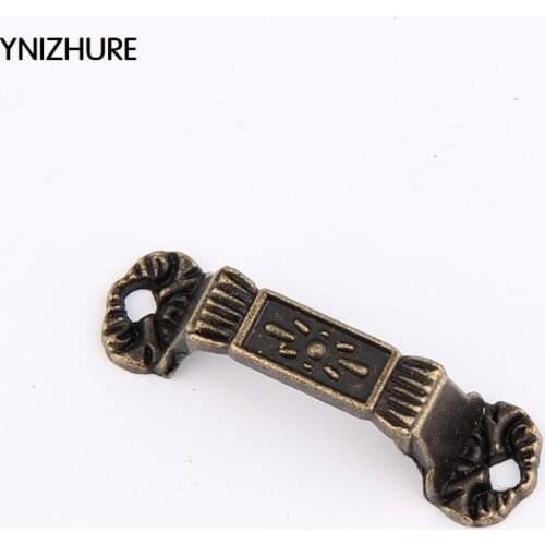 50pcs 38*10mm antique drop pulls antique chinese cabinet push pull door handle children furniture handles