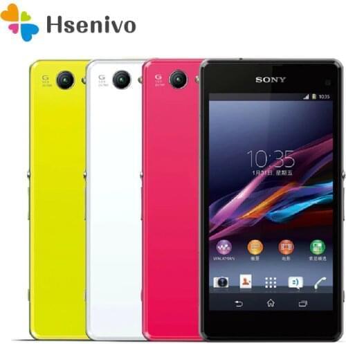 Sony Xperia Z1 Compact Refurbished-Original D5503 Unlocked 3G/4G Android Quad-Core 2GB RAM 4.3 20.7MP WIFI GPS 16GB Mobile phone