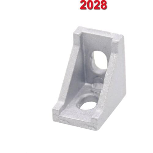 20PCS 2028 Corner Fitting Angle Aluminum 20 x 28 L Connector Bracket for 2020 Industrial Aluminum Profile