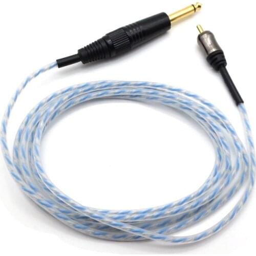 Ultra Soft Silica Tattoo Machine RCA Cord Tattoo RCA Cable Semi-Transparent 4 Colors