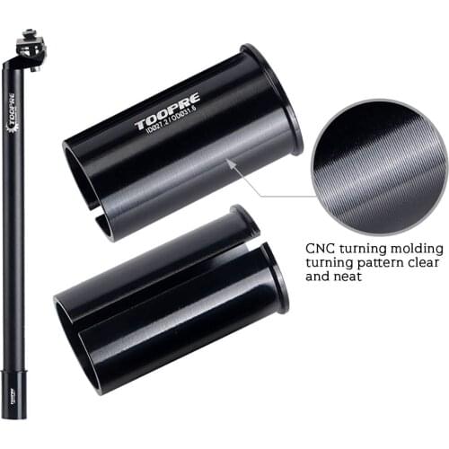 Bicycle Seat Post Shim Tube Sleeve Aluminium Bike Seat Tube Converter Adapter Seatpost Reducer