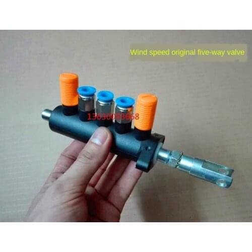 Wind Speed Tire Machine Factory Accessories Five-Way Valve Foot Valve Straight Pneumatic Valve 12mm Hanging Valve