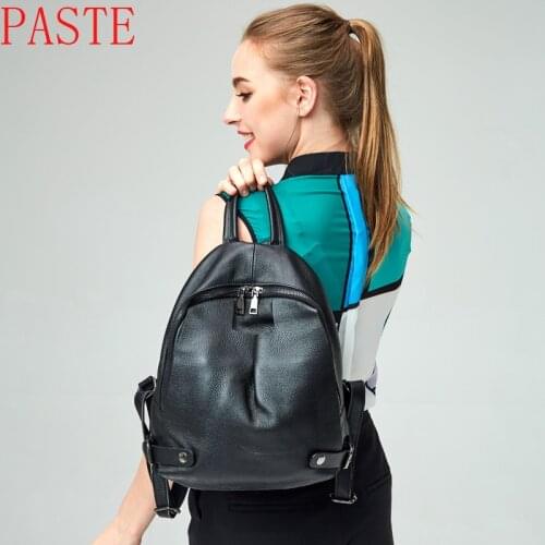 Women backpack high quality leather backpack mini backpack top selling on Promotion free shipping for girls