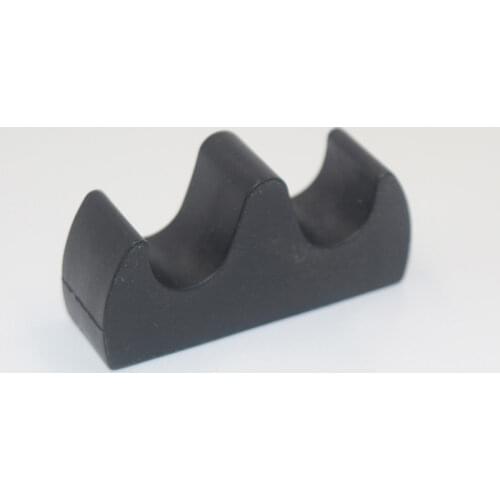 1pcs Plastic Pen Holder 2 Ports Brush Pen Holders For Drawing Black Brush Pen Stand for Art Students Desktop Supplies