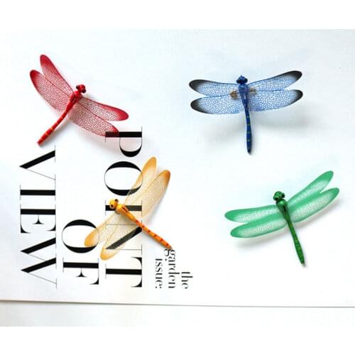 10Pcs Dragonfly Butterfly Design Decal Art Wall Stickers Room Dragonflys Home Decor DIY Stickers 3D Fridge Wallpaper Decoration