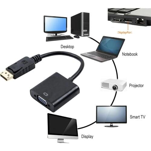 1080P HDMI-compatible to VGA Adapter Digital to Analog Converter Cable For Xbox PS4 PC Laptop TV Box to Projector Displayer HDTV