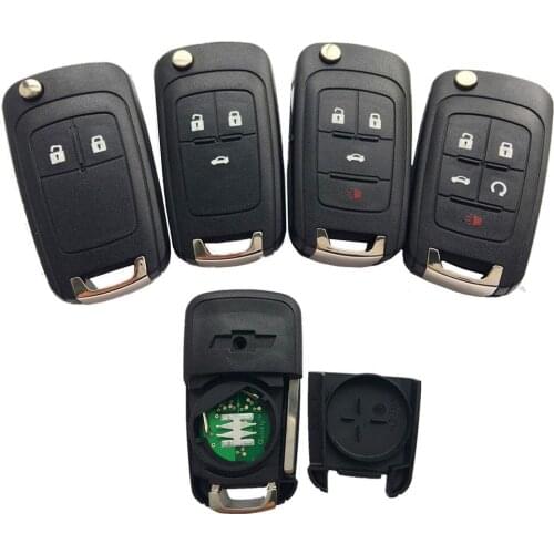 Car Remote Key for Chevrolet 2/3/4 /5 Buttons 433MHz Remote Control Alarm Fob with ID46 Chip Car Vehicle Remote Key Fob