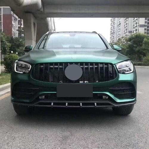 B Style Carbon Fiber Front Bumper Chin Lip for Benz W253 X253 GLC63 GLC63s Amg Facelift 2020 UP