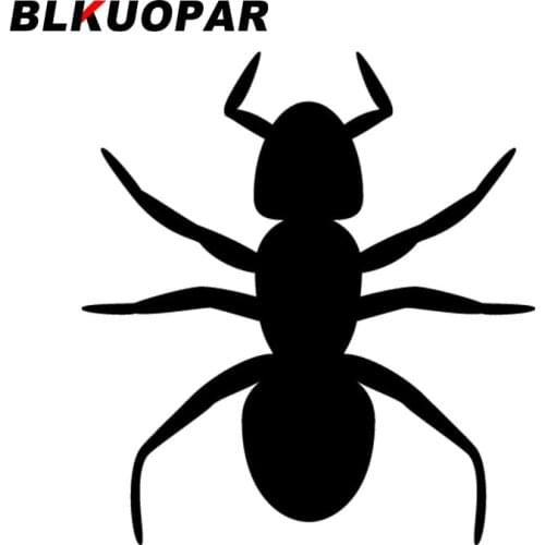 BLKUOPAR for Ant vector silhouette Car Stickers Anime Fashionable Graphics Sunscreen Decals Waterproof DIY Skateboard Car Label