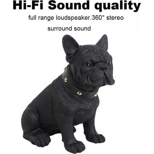 Bulldog Bluetooth Speaker Portable Wireless Stereo Sound Column Super Bass Music Center System Subwoofer Computer with FM USB TF