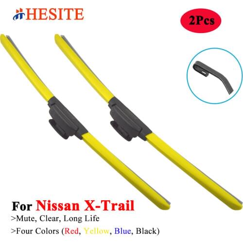 2Pcs Front Hybrid Car Windshied Wiper Blades Accessories For Nissan X Trail T30 T31 T32 2001 2007 2014 2019 Boneless Brushes 24"
