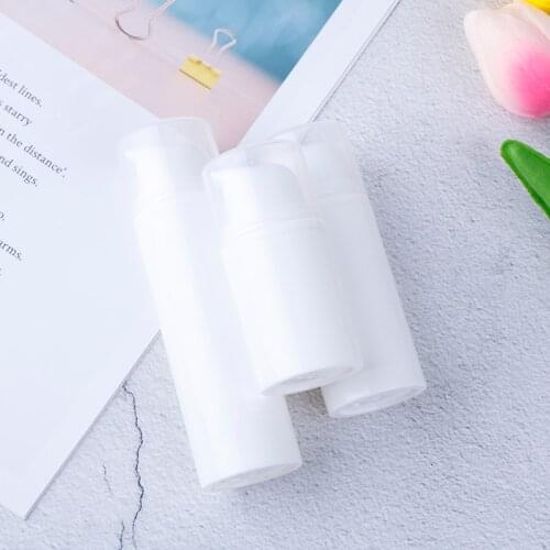 Travel Liquid Bottles Transparent Airless Pump Vacuum Toiletries Container 5ml 30ml 50ml Empty Plastic Cosmetic Bottle