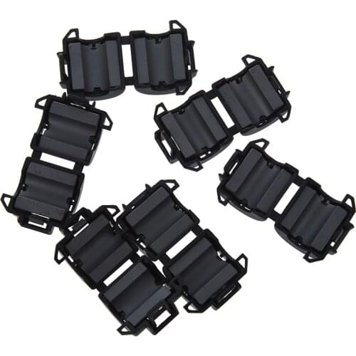 6 Pcs Black 8mm Dia Cord Ferrite Core Noise Suppressor Filters CNIM Hot
