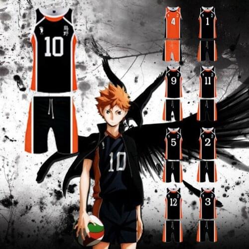 Haikyuu Volleyball Juvenile Anime Shoyo Hinata Cosplay Costume Character Women Sportswear Shirt Jerseys Shorts Tank Vest Set