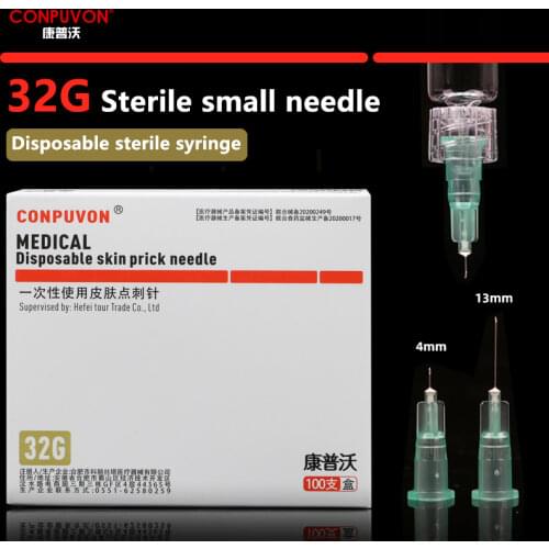 Painless Small Needle Irrigator For Teeth 32G Disposable Syringes Needles Superfine 4mm 13mm Beauty Needle Eyelid Tool Tool