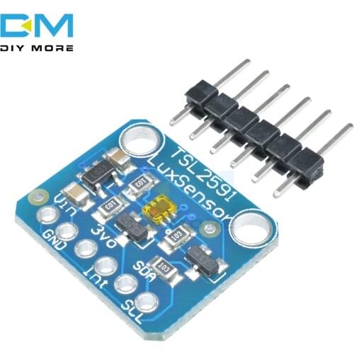 Diymore TSL2591 IIC I2C Light Sensor Breakout Module High Dynamic Range Digital Board TSL25911FN 3.3V 5V Electronic Diy Board