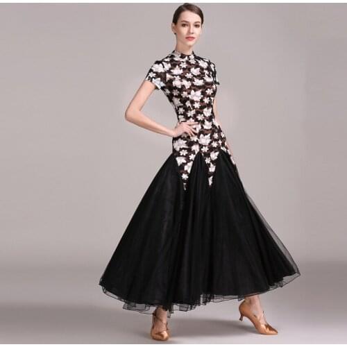 Modern Dance Costume Women Ladies Dancewear Waltzing Tango Dancing Dress Ballroom Costume Evening Party Dress