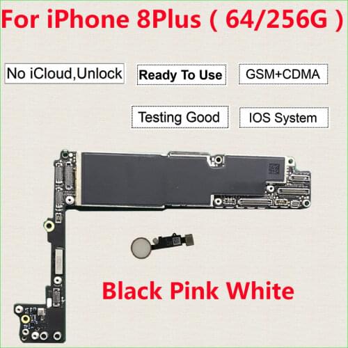 64GB/256GB for iPhone 8 Plus Motherboard With /without Touch id Original Mainboard Unlocked iCloud Logic boards