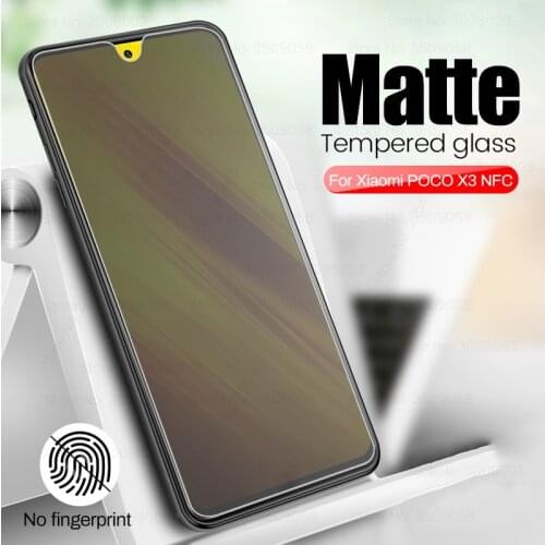 9d matte frosted protective glass for xiaomi pocophone poco x3 x 3 3x nfc pocox3 pocophonex3 nfs 6.67'' screen protectors film