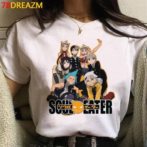 Soul Eater top tees men japanese casual couple clothes tumblr ulzzang top tees t-shirt