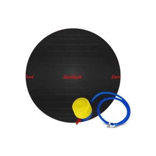 ZeroGym AntiBurst Pilates Ball, Exercise Ball 65cm/Black