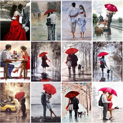 5D Diamond Painting Paris Street Cross Stitch Kit Full Round Drill Embroidery Rhinestone Mosaic Wall Art Pictures For Hotel