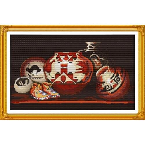 Classical art cross stitch kit cartoon 14ct 11ct count print canvas stitching embroidery DIY handmade needlework