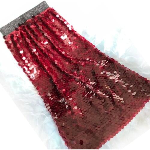 Cakucool New Bling jupe Sequin Skirt Luxury Bodycon Pencil Skirts Elastic empire Long Skirt Red Wine Sexy Party Christmas
