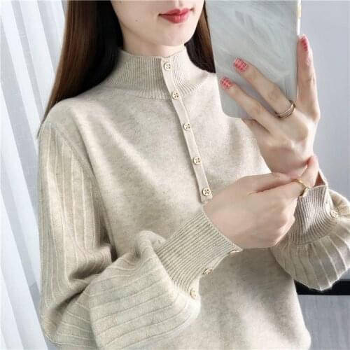 The new 2021 outside wear loose hot style render unlined upper garment inside take western style lantern sleeve blouse