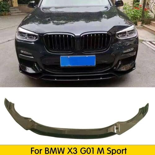 X3 X4 Carbon Fiber Front Bumper Lip Chin Spoiler for BMW G01 X3 G02 X4 front Bumper Diffuser Bumpers Protector 2018