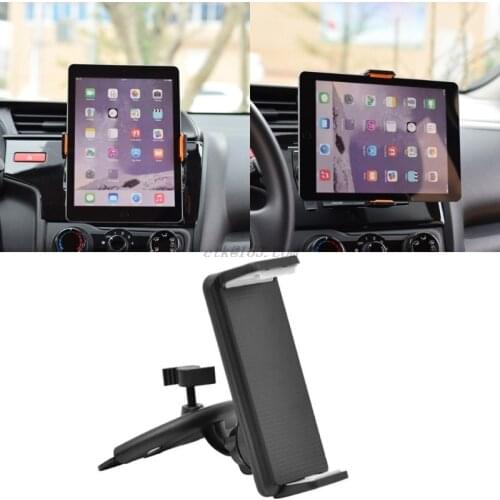 OPEN-SMART 360 Rotation Car CD Slot Mount Holder Stand For 4-11 inch Smart Phone Tablet PC For for iPad