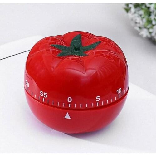 Tomato Mechanical Kitchen Timer Game Count Down Counter Alarm Cooking Tool 1pc Kitchen Mechanical Countdown Timer