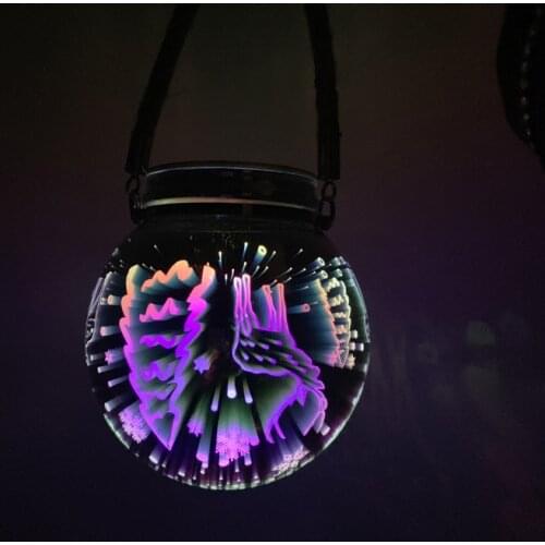 Waterproof Solar Lamp LED Solar Powered Lantern Hanging Outdoor Solar Garden Portable Light Landscape Yard